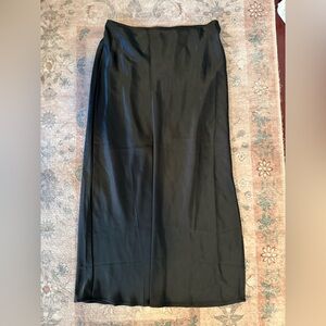 Satin Midi Skirt